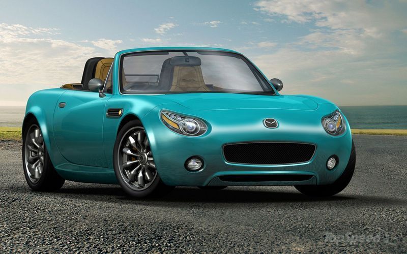 Mazda MX 5 da próxima geração parecido com o relâmpago mcqueen